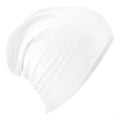 White - Front - Beechfield Unisex Adult Hemsedal Cotton Slouch Beanie