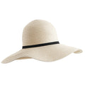Natural - Front - Beechfield Womens-Ladies Marbella Wide Brim Sun Hat