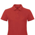 Red - Back - B&C Womens-Ladies ID.001 Piqué Polo Shirt