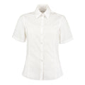 White - Front - Kustom Kit Womens-Ladies Tailored Business Shirt