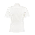 White - Back - Kustom Kit Womens-Ladies Tailored Business Shirt