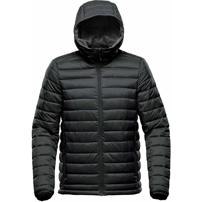 Black-Graphite - Front - Stormtech Mens Stavanger Thermal Padded Jacket