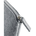 Grey Melange - Back - Bagbase Felt Accessory Bag