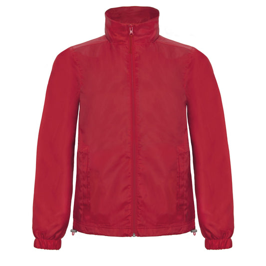Red - Front - B&C Mens ID.601 Windbreaker
