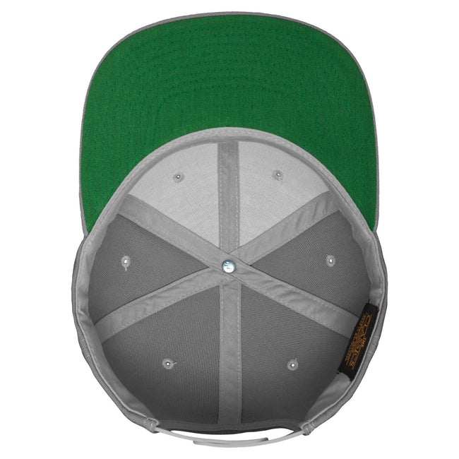 Silver - Side - Flexfit Unisex Adult Classic Snapback Cap