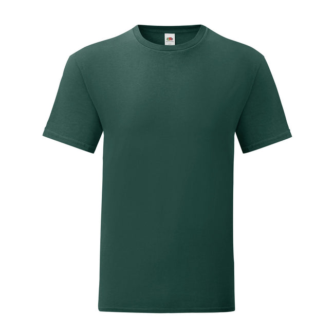 Forest Green - Front - Fruit of the Loom Mens Iconic T-Shirt