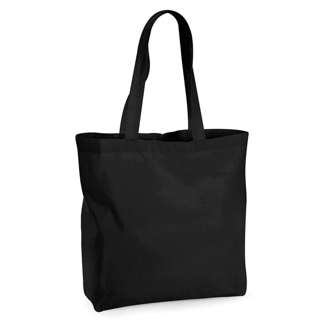 Black - Front - Westford Mill Premium Maxi Organic Tote