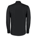 Black - Back - Kustom Kit Mens Oxford Slim Long-Sleeved Shirt