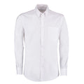 White - Front - Kustom Kit Mens Oxford Slim Long-Sleeved Shirt