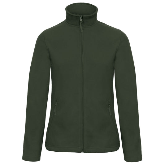 Forest Green - Front - B&C Womens-Ladies ID.501 Fleece Jacket