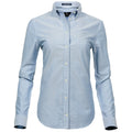 Light Blue - Front - Tee Jays Womens-Ladies Perfect Oxford Shirt