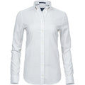 White - Front - Tee Jays Womens-Ladies Perfect Oxford Shirt