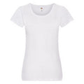 White - Front - Fruit of the Loom Womens-Ladies T-Shirt