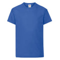 Royal Blue - Front - Fruit of the Loom Childrens-Kids Original Cotton T-Shirt
