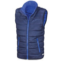 Navy-Royal Blue - Front - Result Core Childrens-Kids Padded Body Warmer