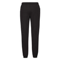 Black - Back - Fruit of the Loom Mens Elasticated Cuff Jogging Bottoms