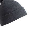 Black - Back - Result Childrens-Kids Winter Essentials Pom Pom Beanie
