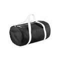 Black-White - Front - Bagbase Barrel Packaway Duffle Bag