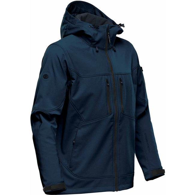 Navy-Graphite - Back - Stormtech Mens Epsilon 2 Soft Shell Jacket