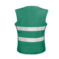 Paramedic Green - Back - Result Womens-Ladies Safety Hi-Vis Vest