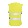 Yellow - Back - Result Womens-Ladies Safety Hi-Vis Vest
