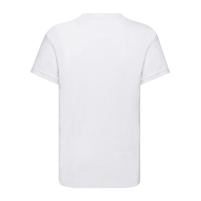 White - Back - Fruit of the Loom Childrens-Kids Original T-Shirt