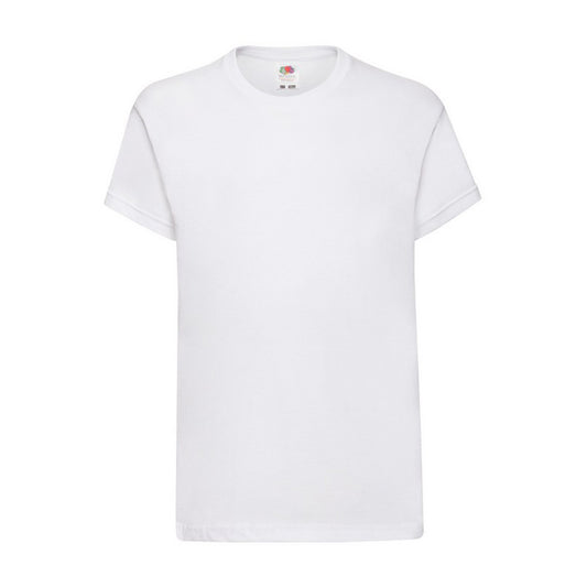 White - Front - Fruit of the Loom Childrens-Kids Original T-Shirt