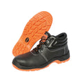 Black-Orange - Back - WORK-GUARD By Result Mens Defence Leather Safety Boots