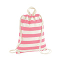 Natural-Pink - Front - Westford Mill Nautical Drawstring Bag