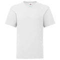 White - Front - Fruit Of The Loom Childrens-Kids Iconic T-Shirt