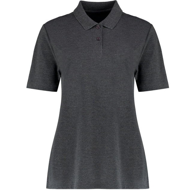 Dark Grey Marl - Front - Kustom Kit Womens-Ladies Workforce Regular Polo Shirt
