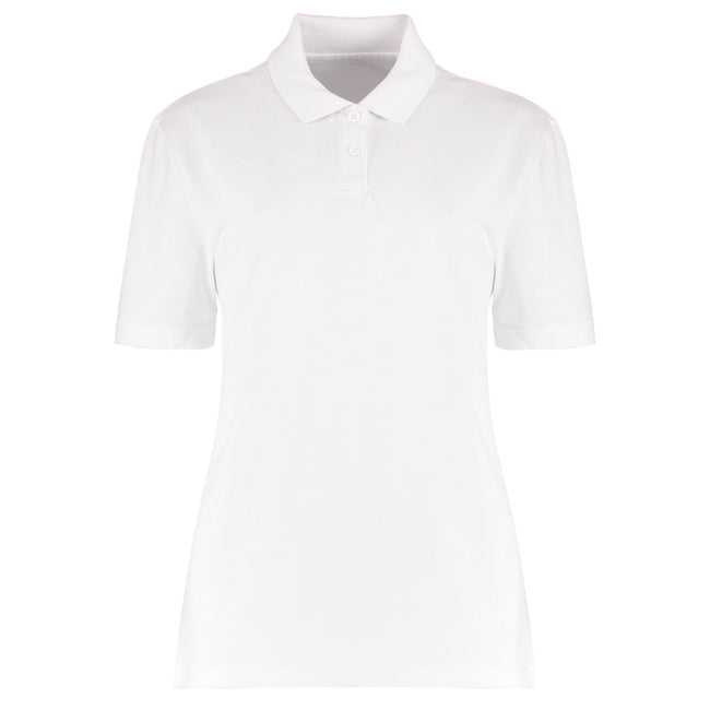 White - Front - Kustom Kit Womens-Ladies Workforce Regular Polo Shirt