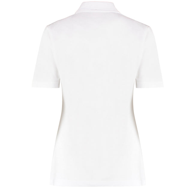 White - Back - Kustom Kit Womens-Ladies Workforce Regular Polo Shirt