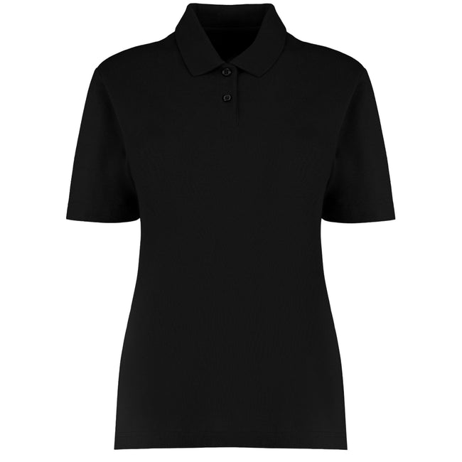 Black - Front - Kustom Kit Womens-Ladies Workforce Regular Polo Shirt