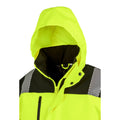 Fluorescent Yellow-Black - Side - SAFE-GUARD by Result Mens Printable Safety Soft Shell Jacket