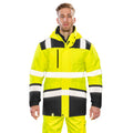 Fluorescent Yellow-Black - Lifestyle - SAFE-GUARD by Result Mens Printable Safety Soft Shell Jacket