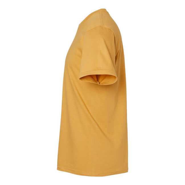 Mustard - Side - Gildan Unisex Adult Softstyle Midweight T-Shirt