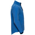 Azure Blue - Side - Russell Mens Water Resistant & Windproof Softshell Jacket