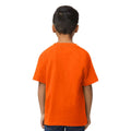 Orange - Back - Gildan Childrens-Kids Midweight Soft Touch T-Shirt