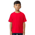 Red - Front - Gildan Childrens-Kids Midweight Soft Touch T-Shirt