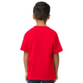 Red - Back - Gildan Childrens-Kids Midweight Soft Touch T-Shirt