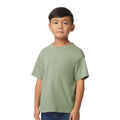 Sage - Front - Gildan Childrens-Kids Midweight Soft Touch T-Shirt