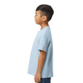 Light Blue - Side - Gildan Childrens-Kids Midweight Soft Touch T-Shirt