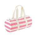 Natural-Pink - Front - Westford Mill Nautical Duffle Bag