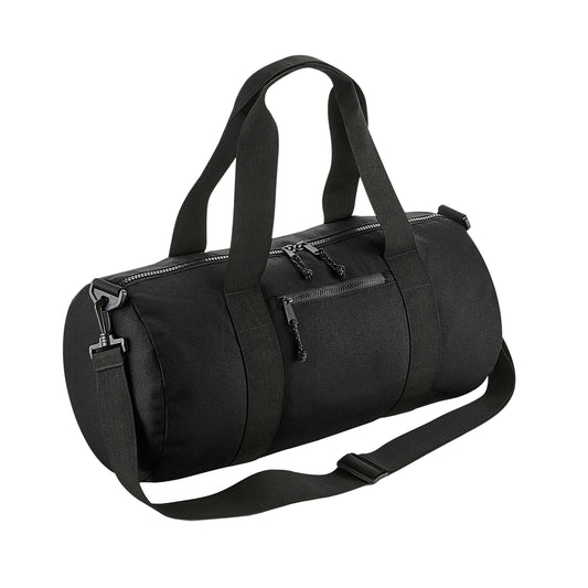 Black - Front - Bagbase Recycled Duffle Bag