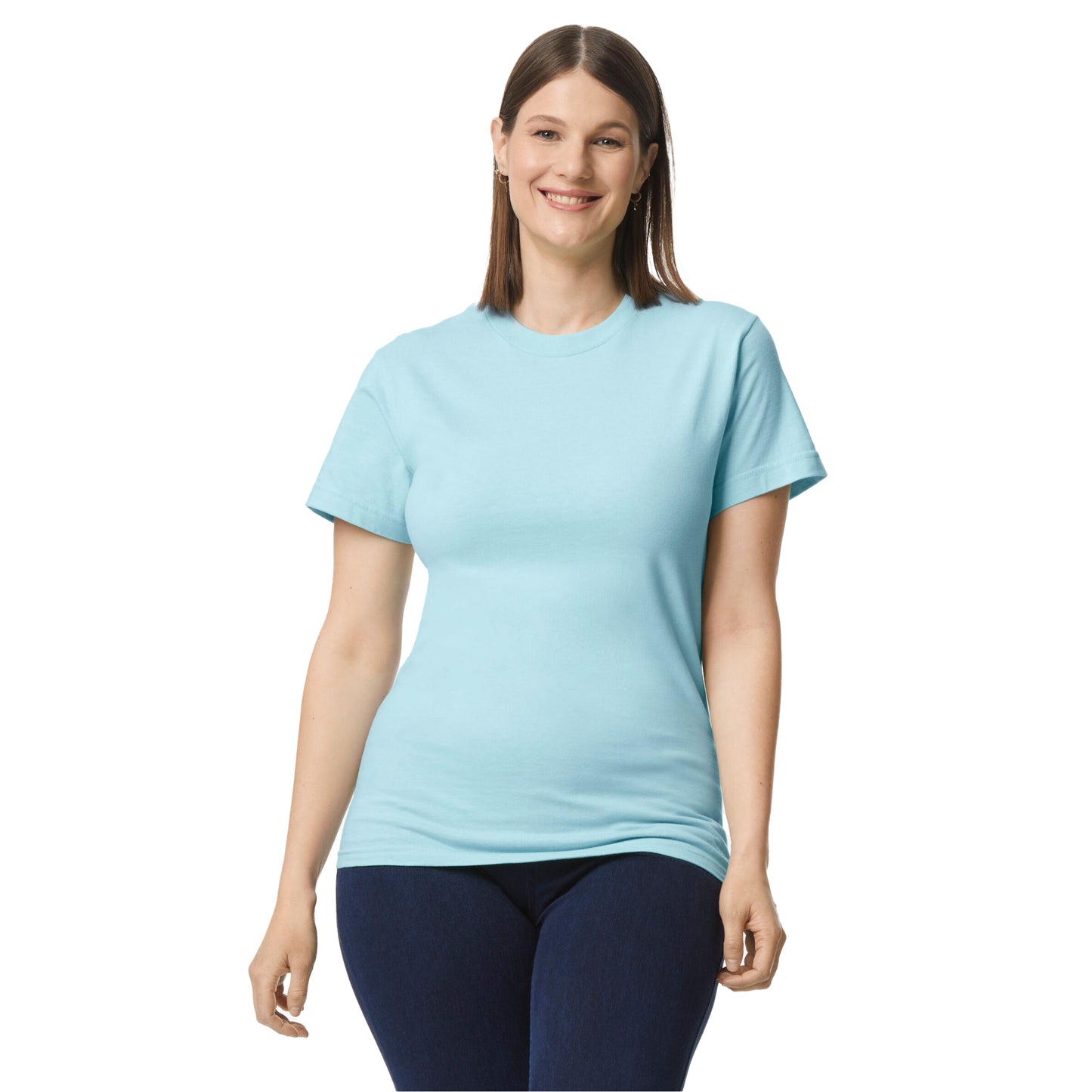 Chambray - Side - Gildan Hammer Unisex Adult Cotton Classic T-Shirt