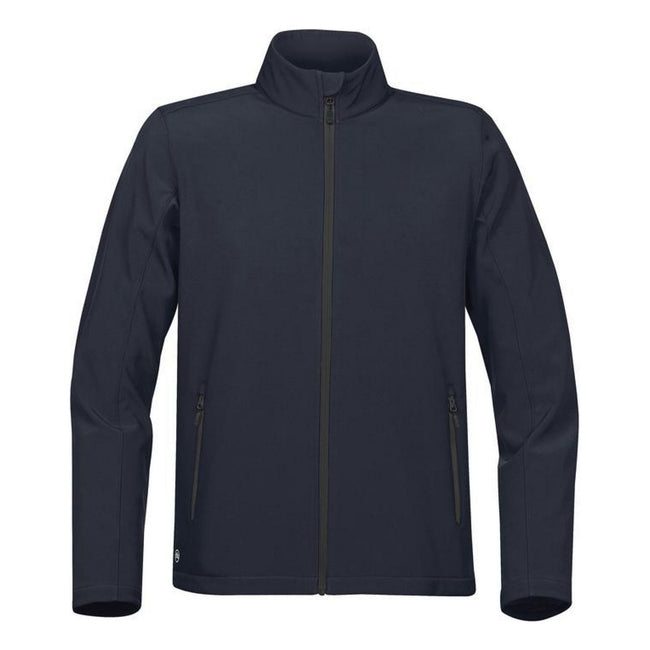 Navy-Carbon - Front - Stormtech Mens Orbiter Soft Shell Jacket