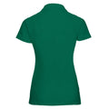 Bottle Green - Back - Jerzees Colours Ladies 65-35 Hard Wearing Pique Short Sleeve Polo Shirt