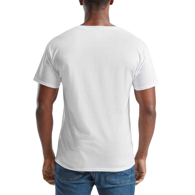 White - Back - Fruit of the Loom Mens Original V Neck T-Shirt