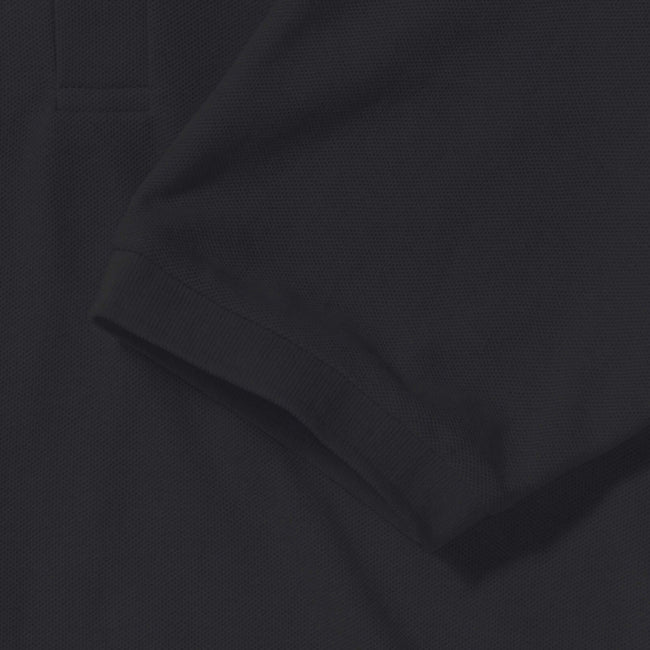 Black - Pack Shot - Russell Mens Classic Short Sleeve Polycotton Polo Shirt